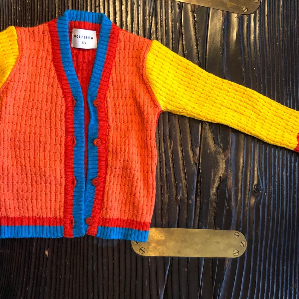 Wolf and Rita color block sweater